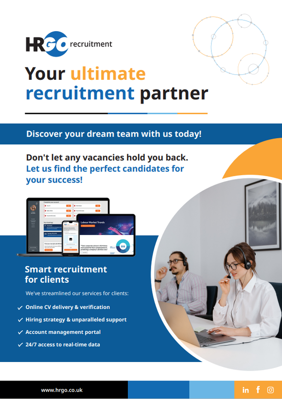 HRGO A5 Leaflet - Your Ultimate Recruitment Partner - Discover (Packed in 50s)